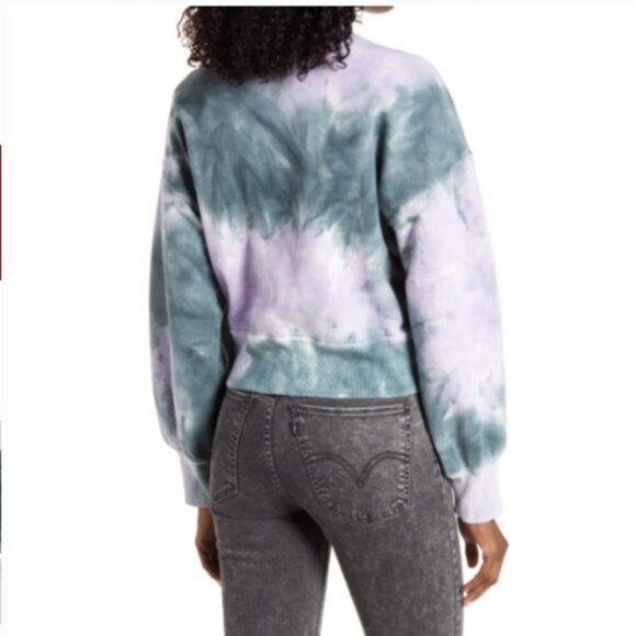 All in Favor Women’s Tie Dye Puff Sleeve Sweatshirt, Size Large - small - Picture 2 of 6
